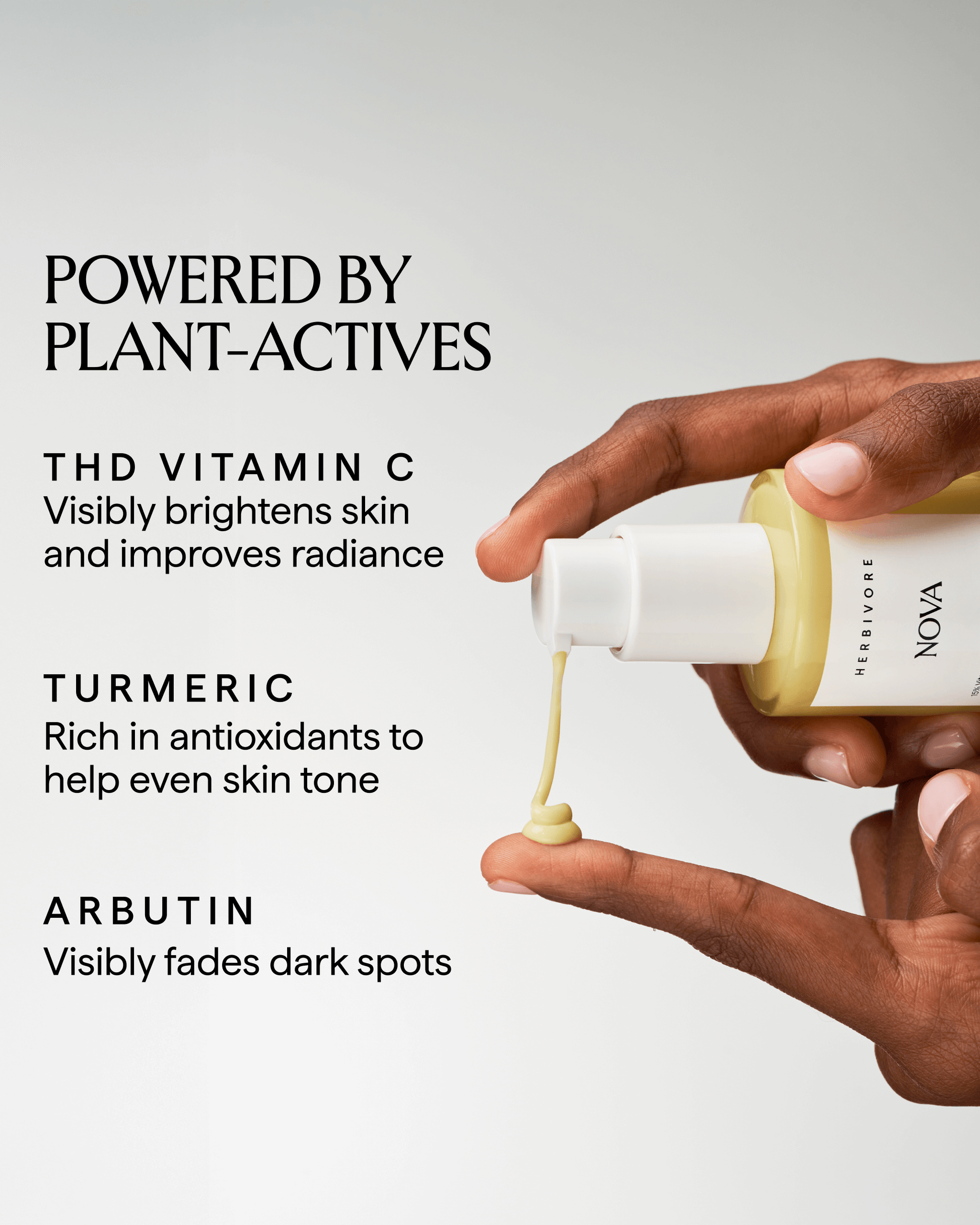 NOVA 15% Vitamin C + Turmeric Brightening Face Serum